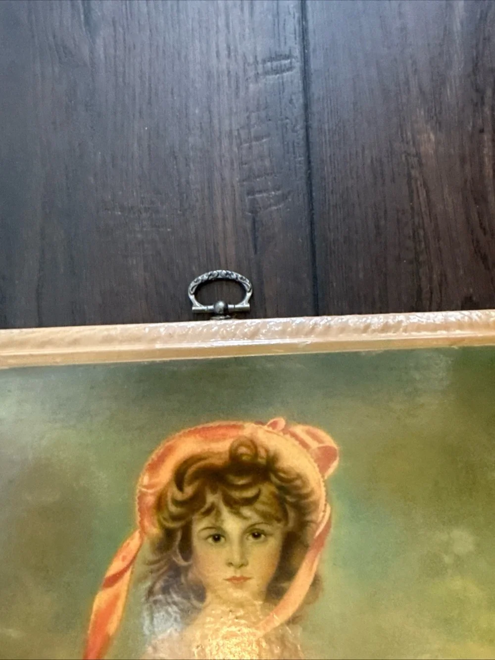 Vintage 2 Decopage On Wood W/hooks -Blue Boy (Gainsborough) & Pinkie (Lawrence)